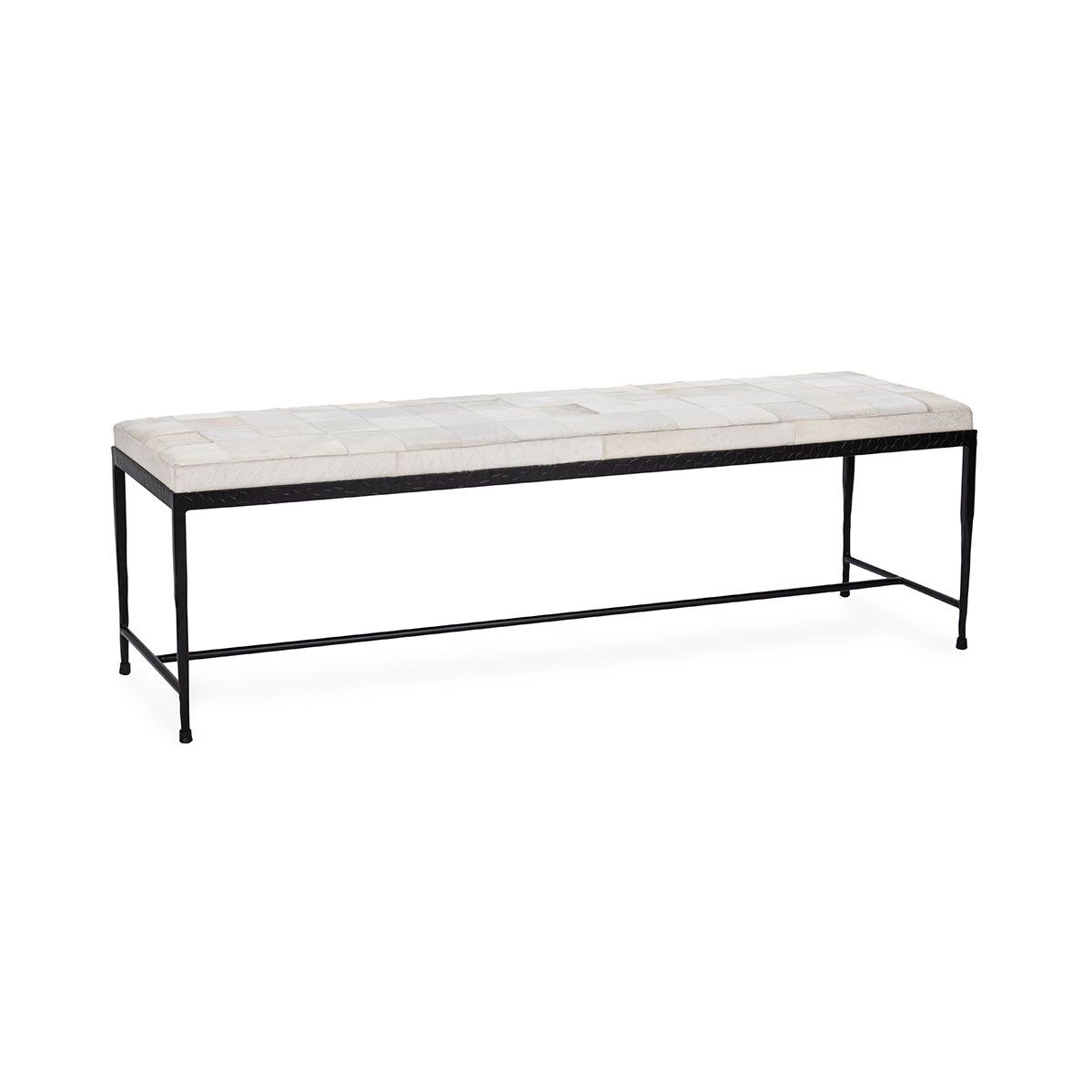 Achen - Hide 60" Bench - Ivory