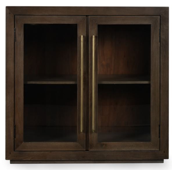 Bradley - Oak Wood 2 Door Cabinet - Cocoa Brown