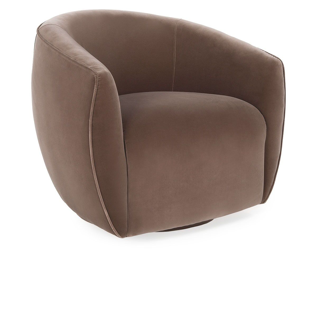 Harper - Swivel Accent Chair - Dusty Brown