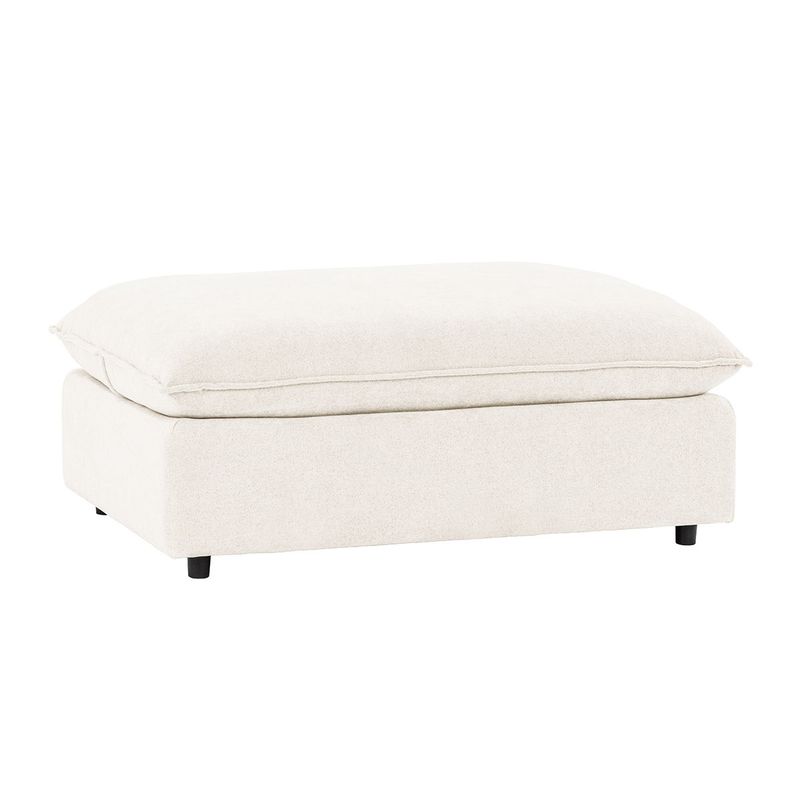 Caplan - Upholstered Ottoman - Elite Ivory