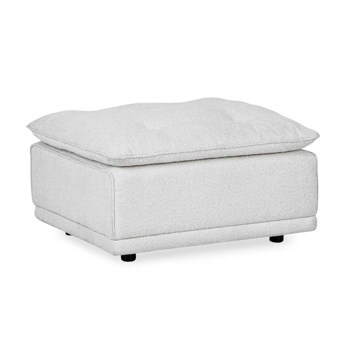 Haven - Upholstered Ottoman - White