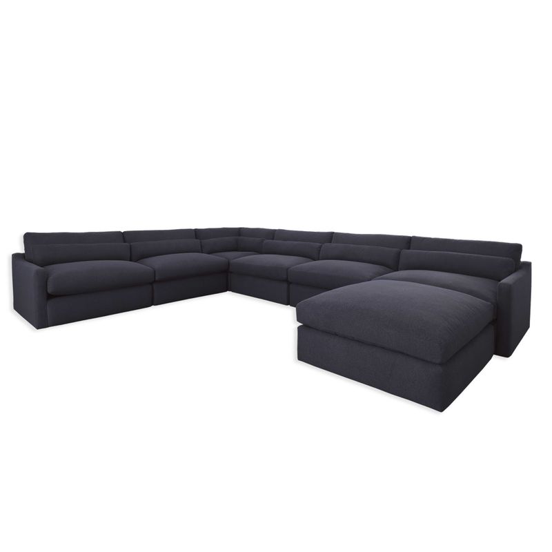 Slope Sofa - Left Arm Facing - Indigo Twill