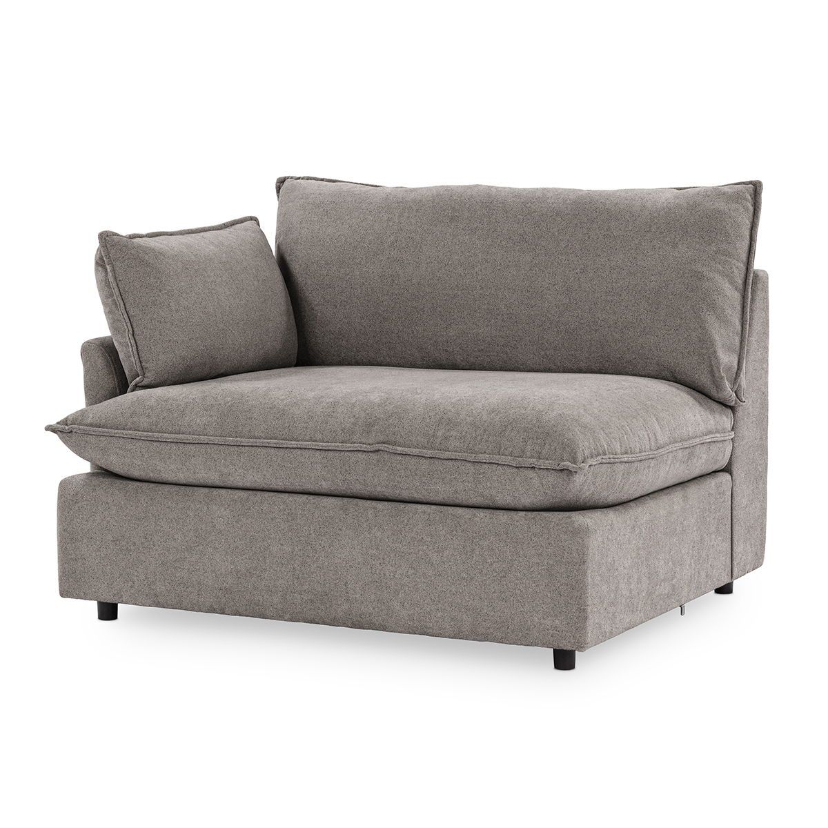 Caplan - Upholstered LAF Chair - Elite Charcoal