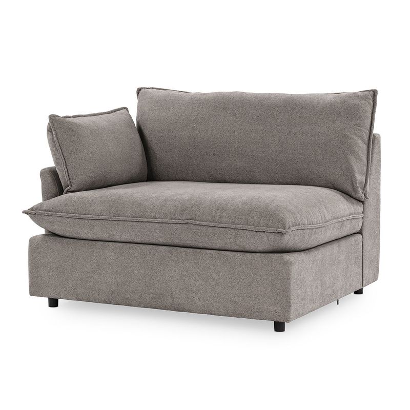 Caplan - Upholstered LAF Chair - Elite Charcoal