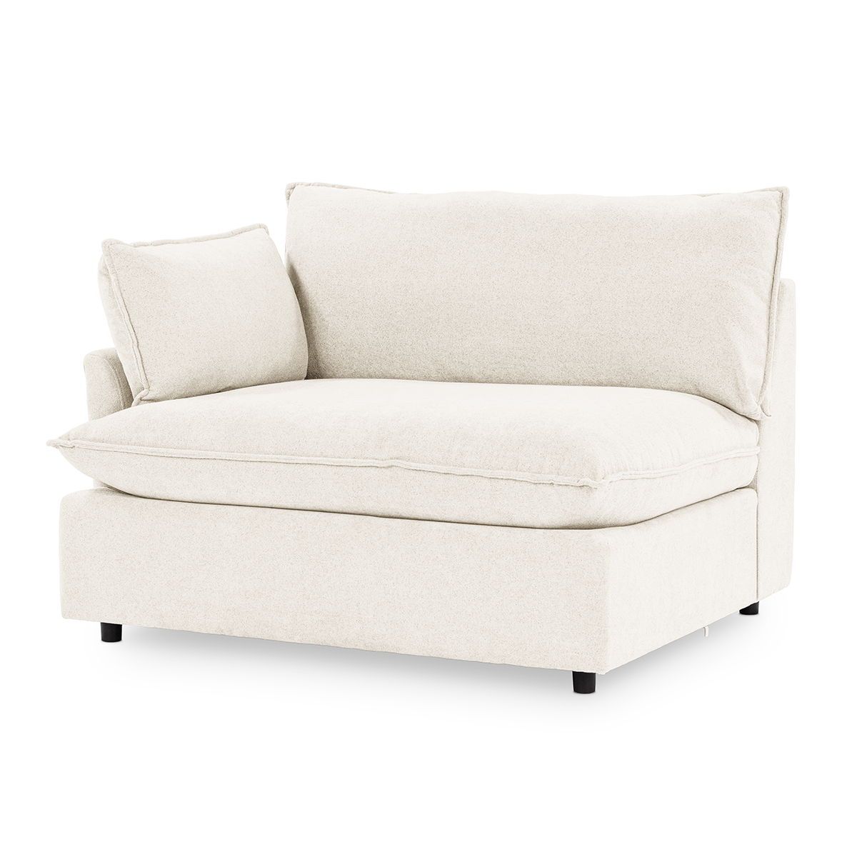 Caplan - Upholstered LAF Chair - Elite Ivory