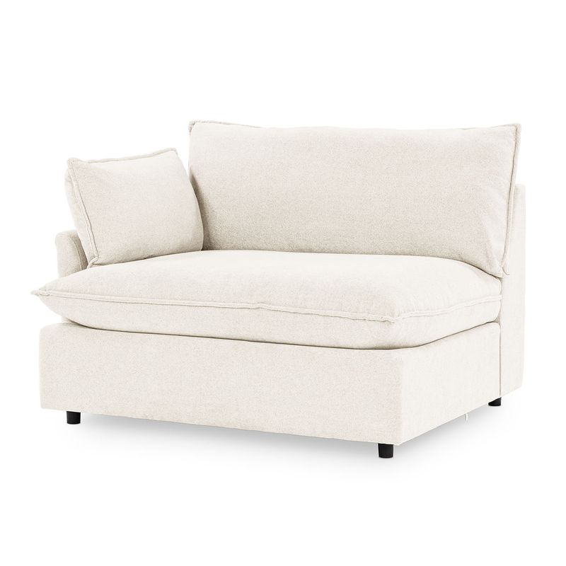 Caplan - Upholstered LAF Chair - Elite Ivory