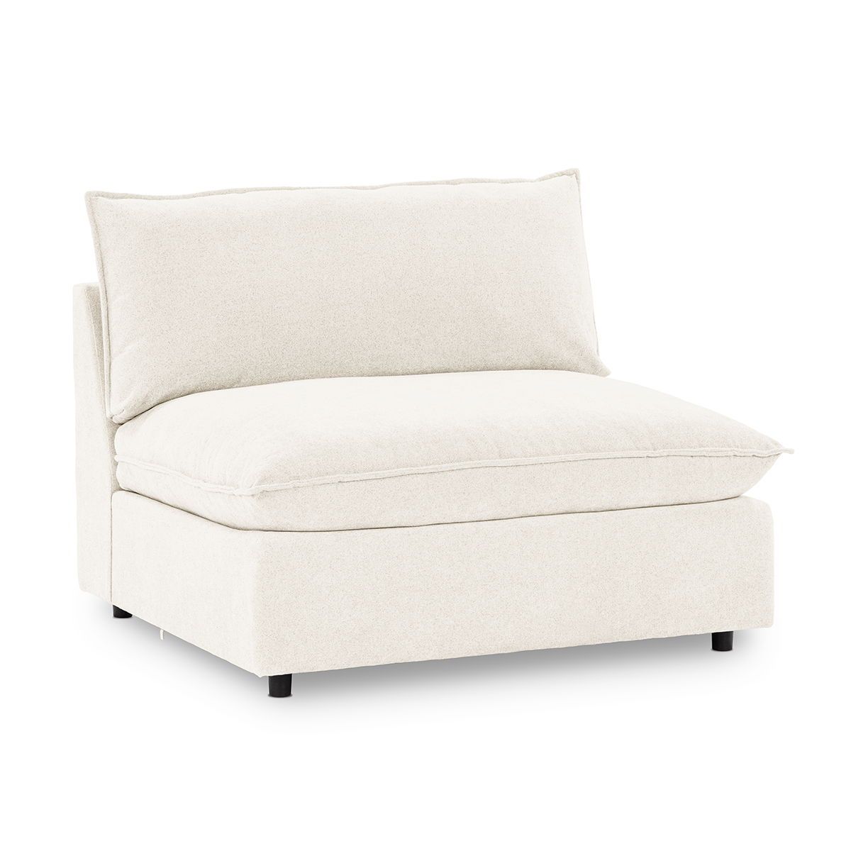 Caplan - Upholstered Armless Chair - Elite Ivory
