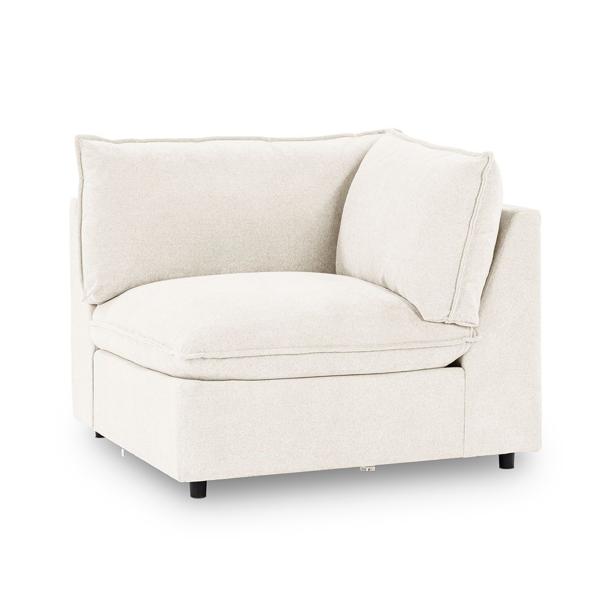 Caplan - Upholstered Corner Chair - Elite Ivory