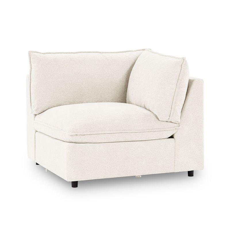Caplan - Upholstered Corner Chair - Elite Ivory