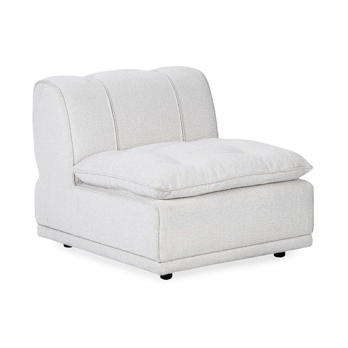 Haven - Upholstered Armless Chair - White