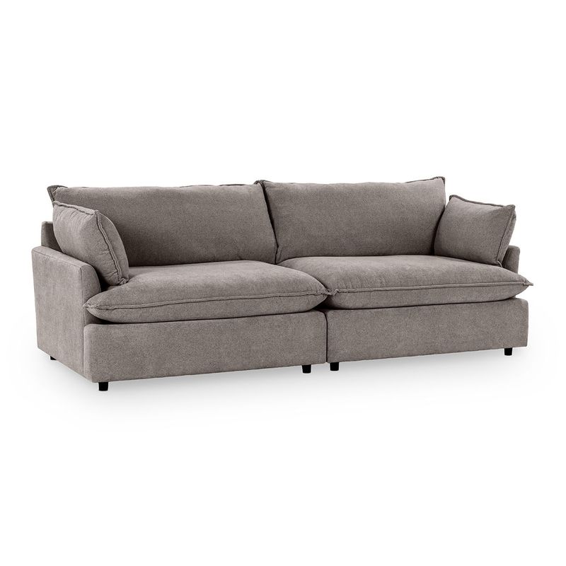 Caplan - Upholstered 2 Piece Modular Sectional - Elite Charcoal