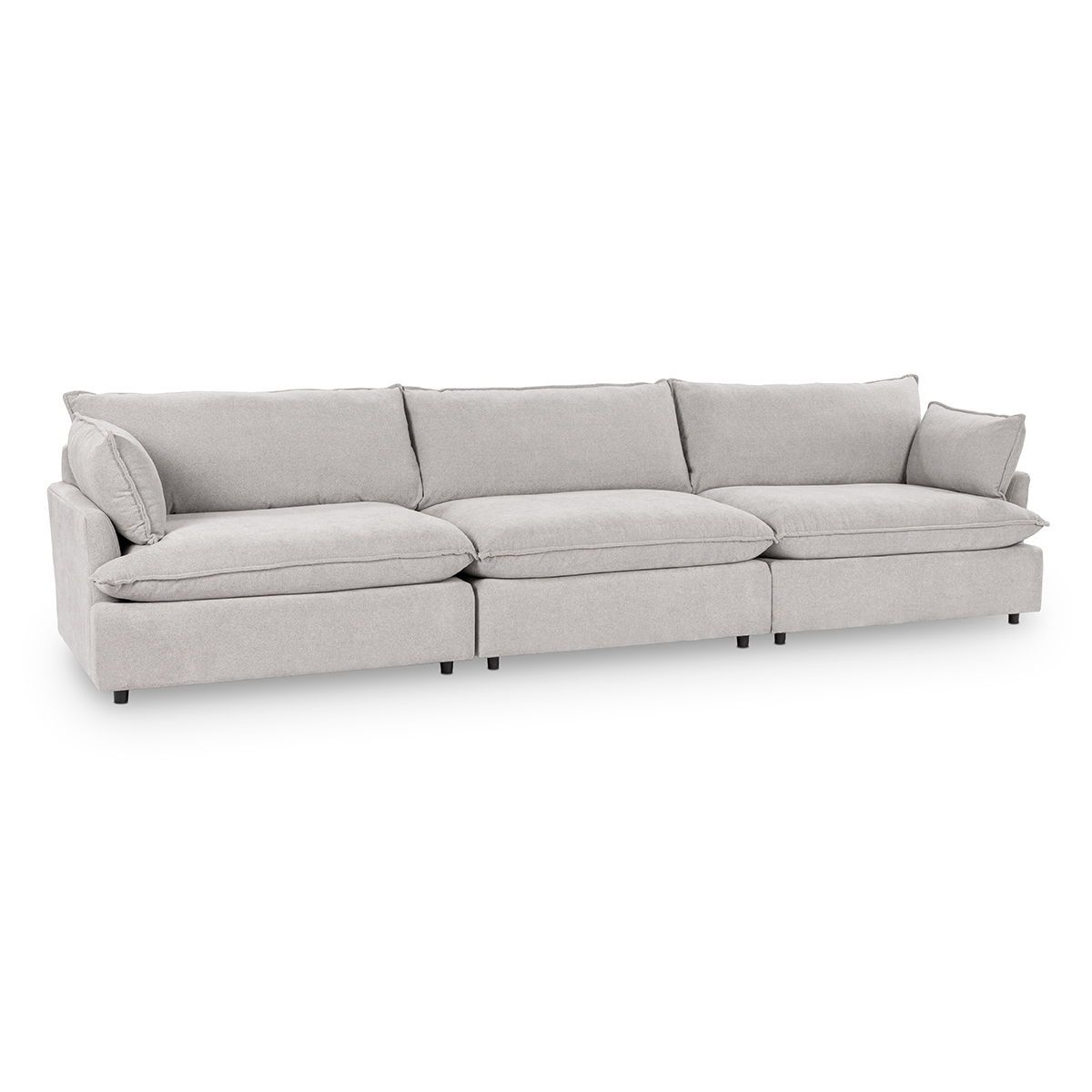 Caplan - Upholstered 3 Piece Modular Sectional - Elite Gray