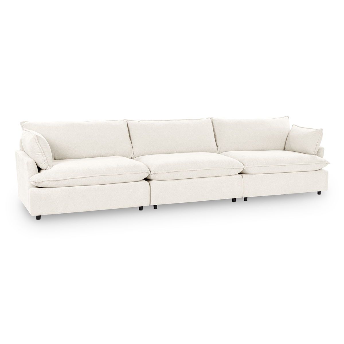 Caplan - Upholstered 3 Piece Modular Sectional - Elite Ivory