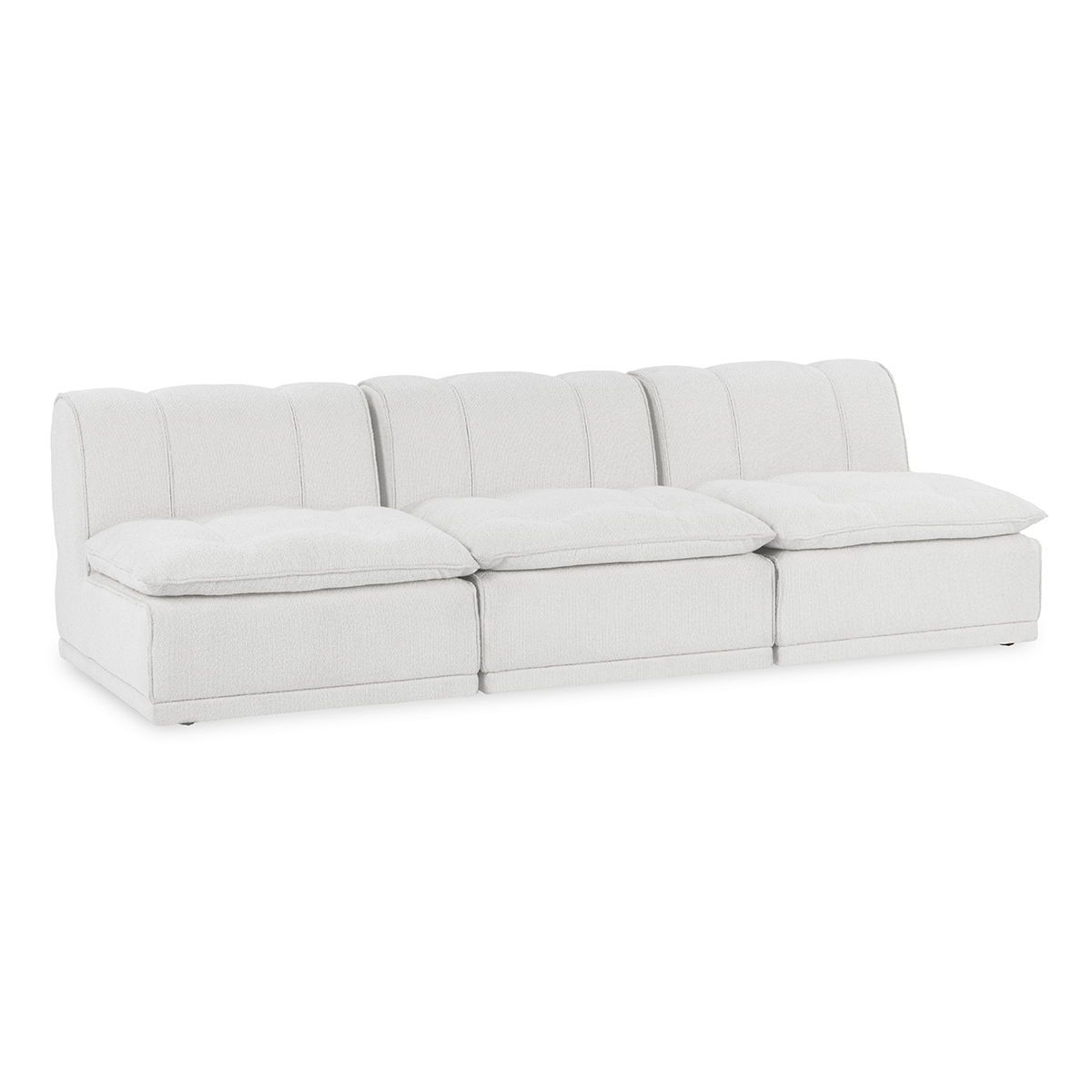 Haven - Upholstered 3 Piece Modular Sofa - White