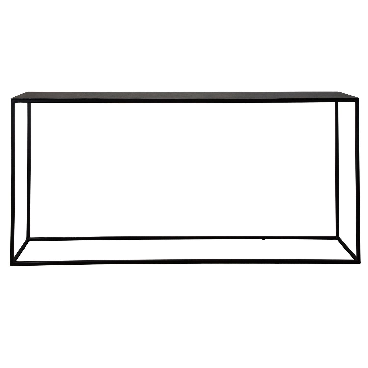 Coreene - Large Industrial Console Table - Black