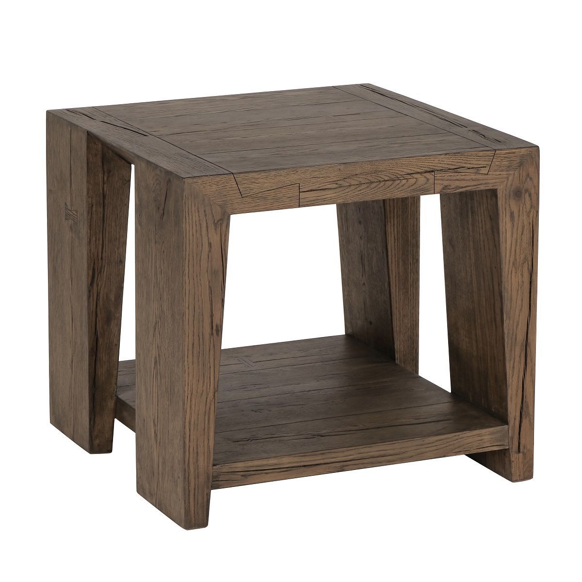 Troy - End Table - Suede Brown