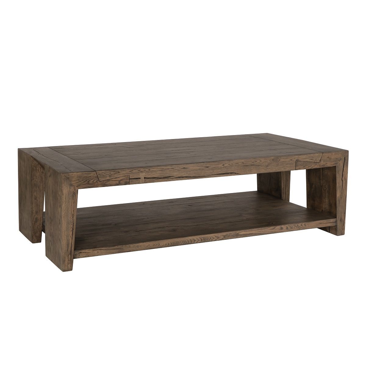 Troy - Coffee Table - Suede Brown
