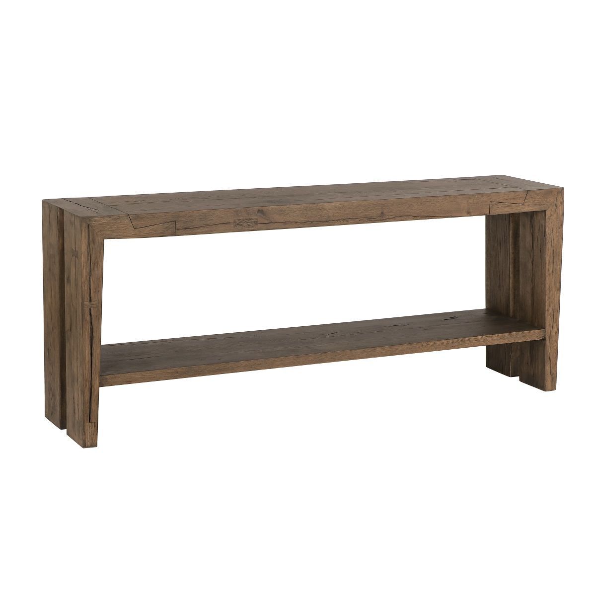 Troy - Console Table - Suede Brown