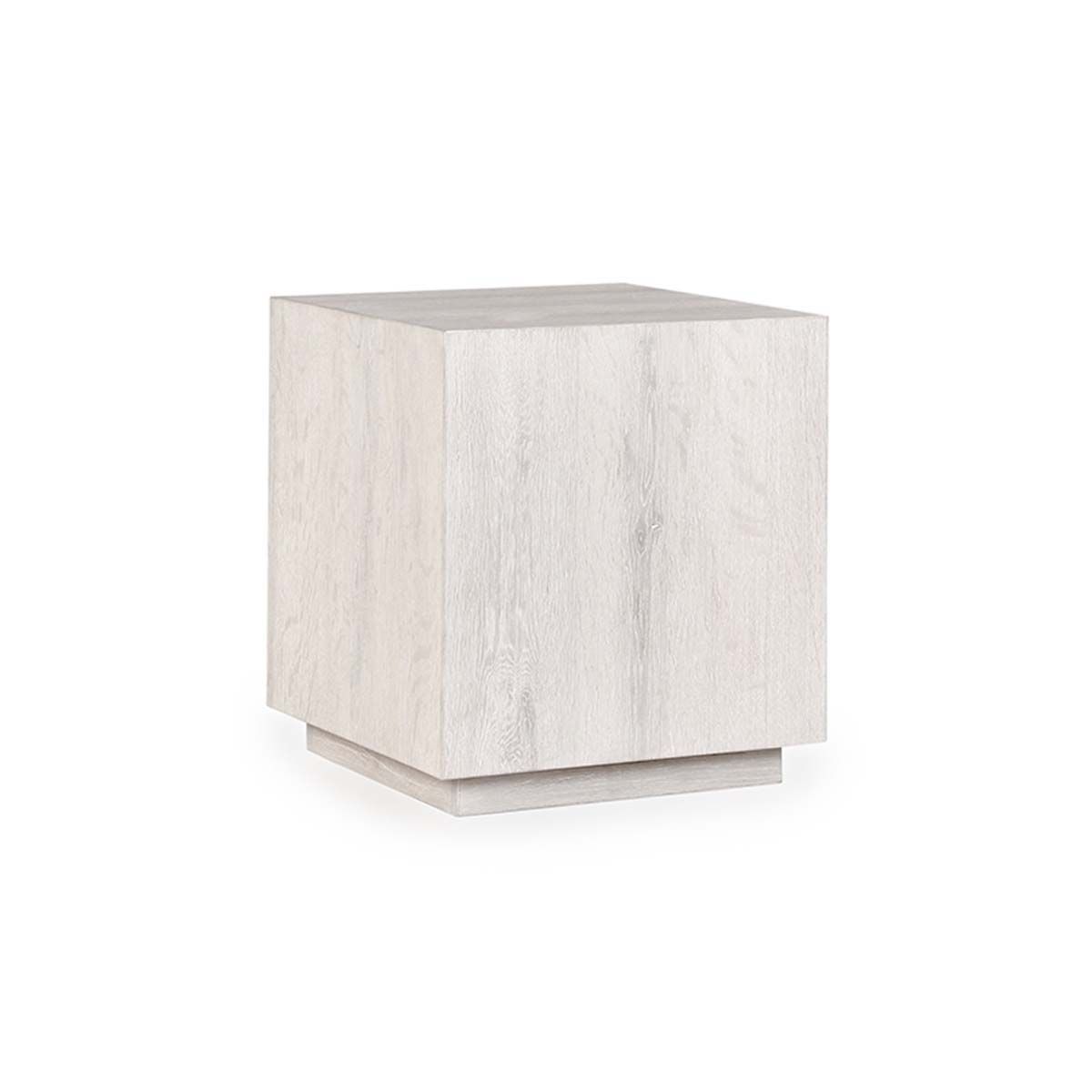 Layne - Square End Table - White Wash