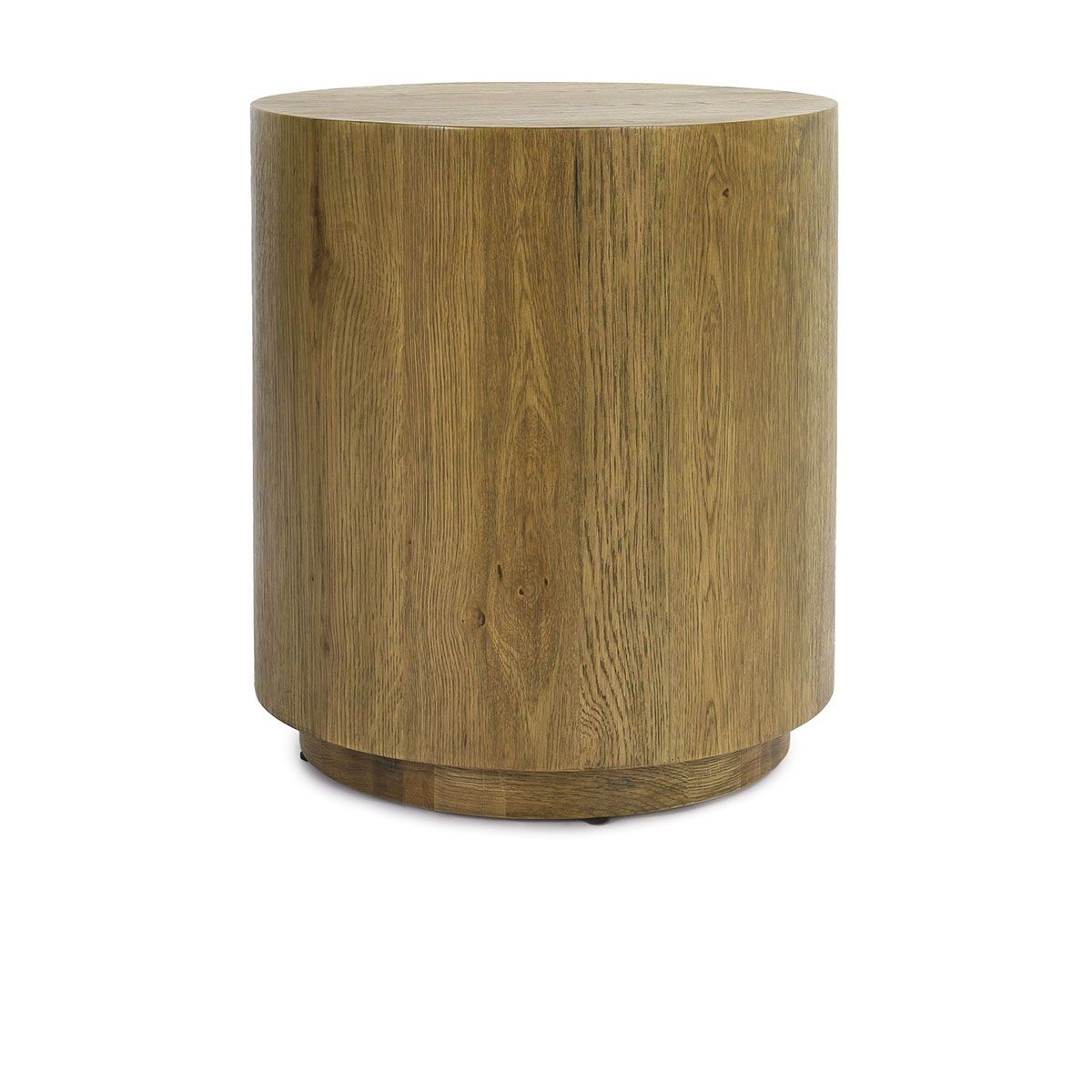 Layne - Round End Table - Light Brown