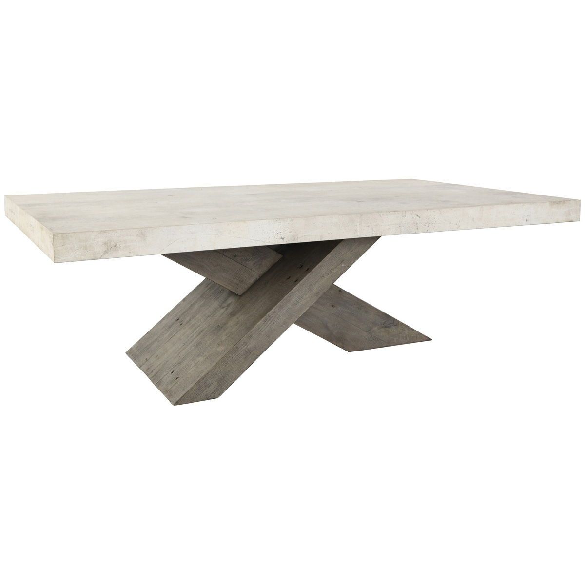 Durant - Coffee Table - Distressed Gray/Antique White