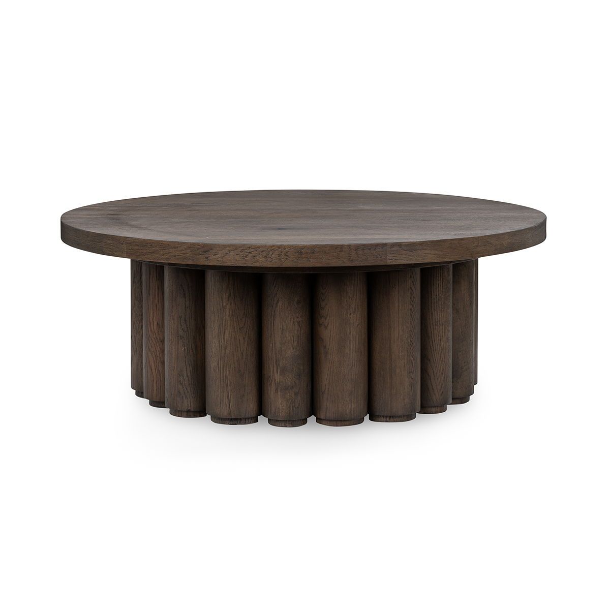 Tiber - Round Coffee Table - Toasted Brown