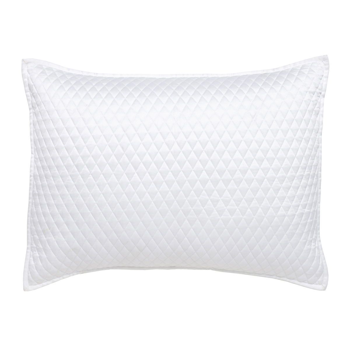 Diamond - Standard Sham - White