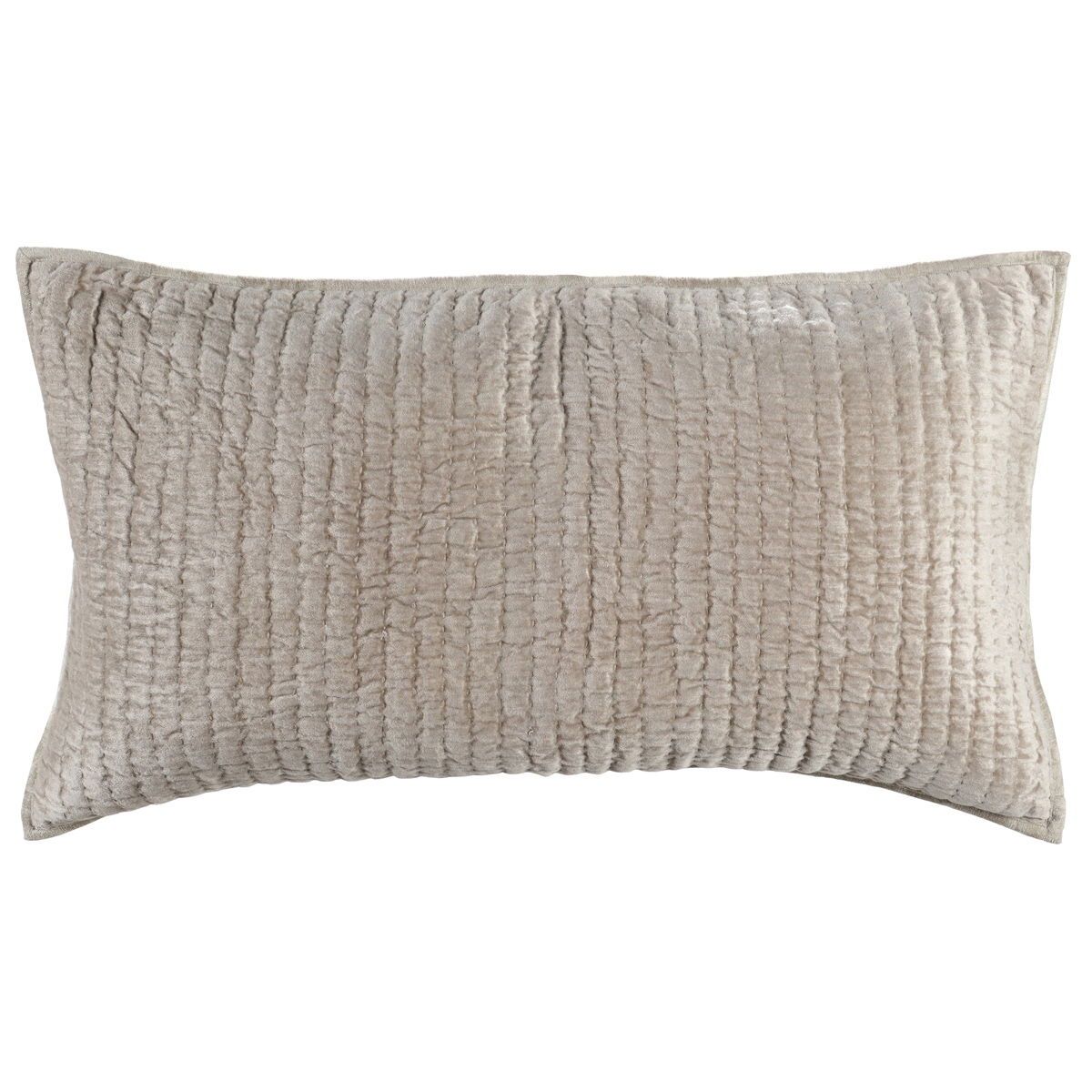 Bari - Velvet King Sham - Pebble