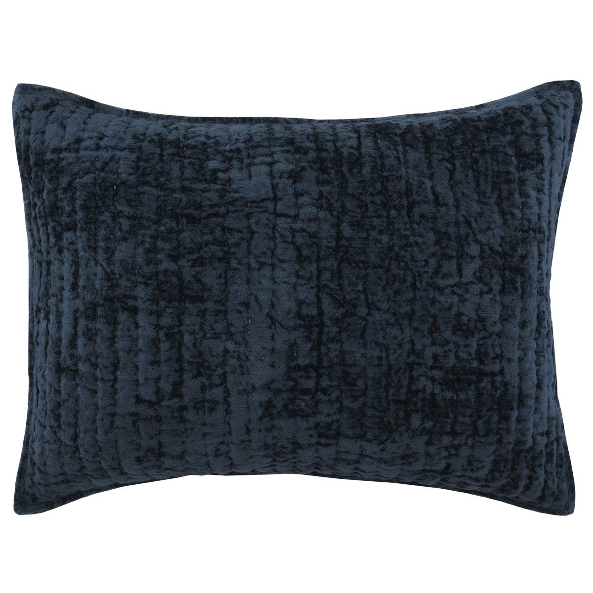 Bari - Velvet Standard Sham - Ocean Blue