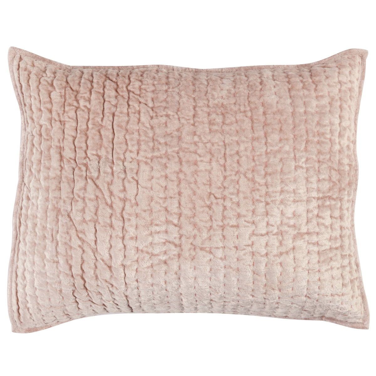 Bari - Velvet Standard Sham - Bliss Pink