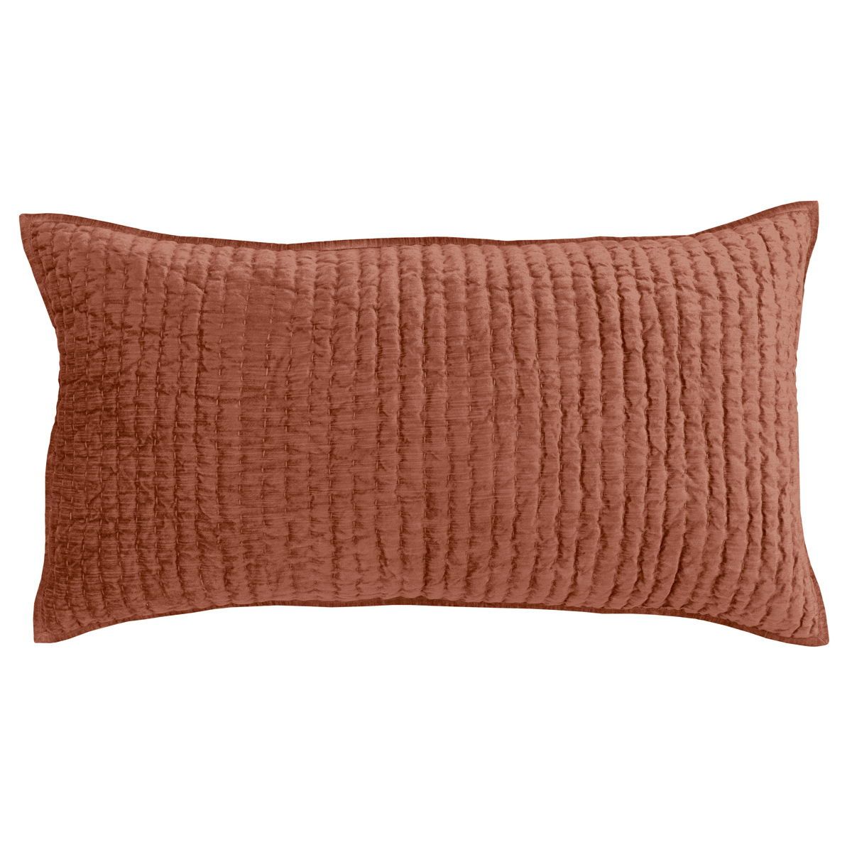 Bari - Velvet King Sham - Terra Cotta