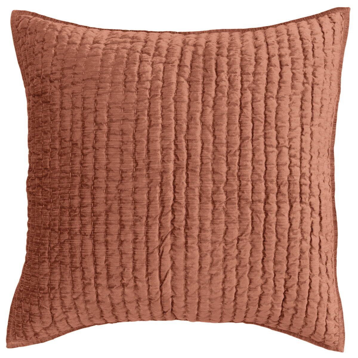 Bari - Velvet Euro Sham - Terra Cotta