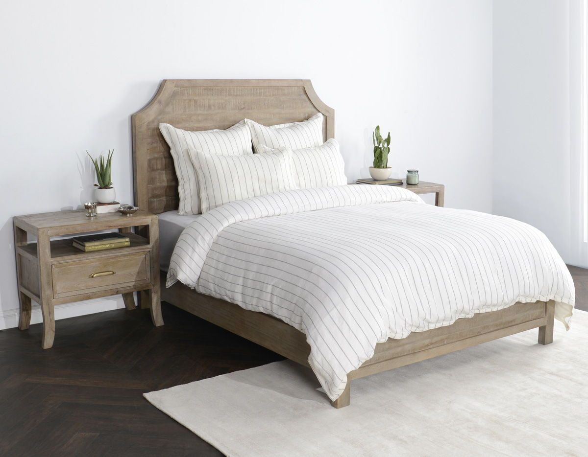 Monaco - 3 Piece Queen Duvet Set - Ivory