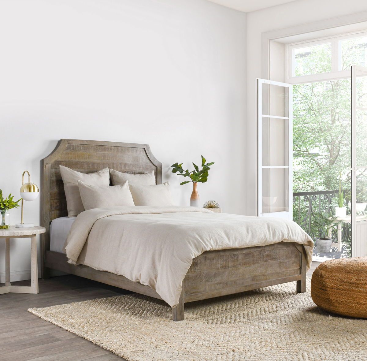 Jayson - Linen Cashmere 3 Piece King Duvet Set - Natural