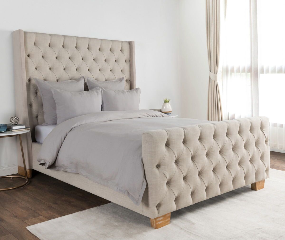 Arcadia - 3 Piece Queen Duvet Set - Dove Gray