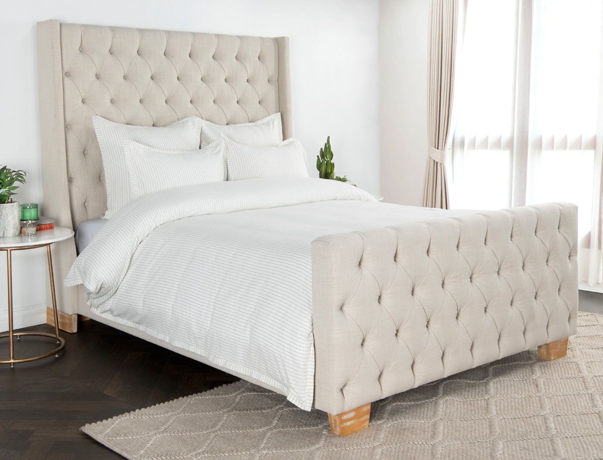 Karina - Queen Duvet - Ivory Gray