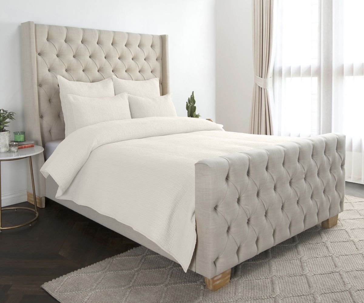 Danica - King Quilt - Bone