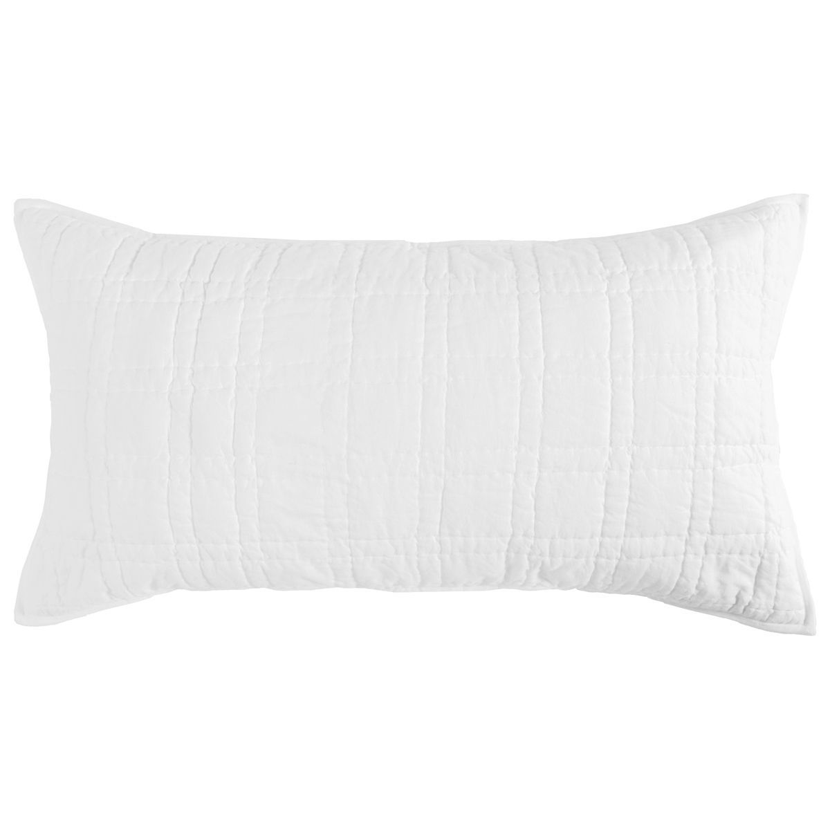 Carly - King Sham With Silvadur Tech - White