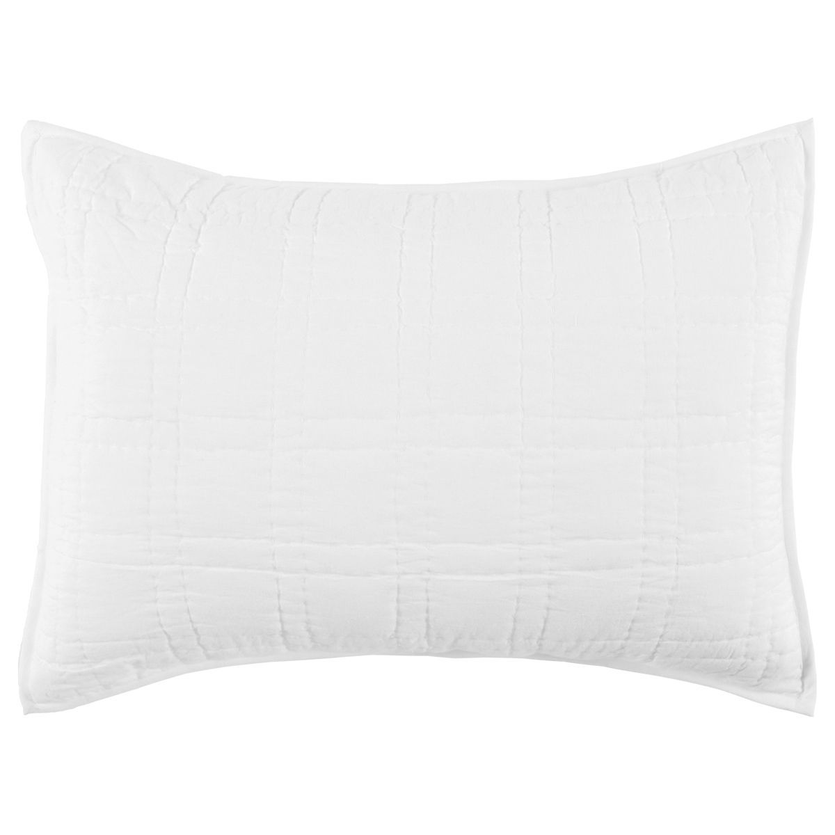 Carly - Standard Sham With Silvadur Tech - White