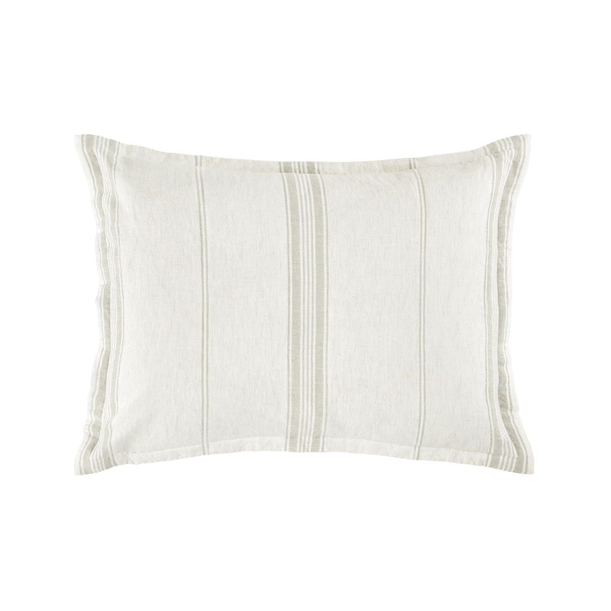 Jayson - Linen Cashmere King Duvet - Gray Stripe