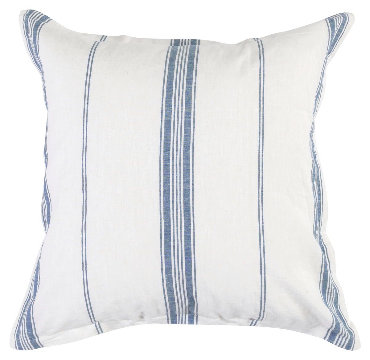 Jayson - Linen Cashmere Euro Sham - Blue Stripe