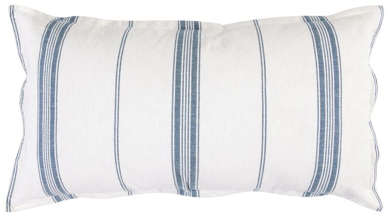 Jayson - Linen Cashmere King Sham - Blue Stripe