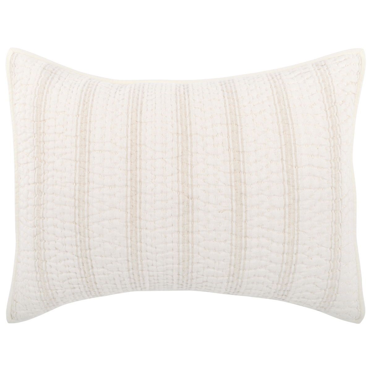 Abram - Cotton Linen Standard Sham - Eggshell