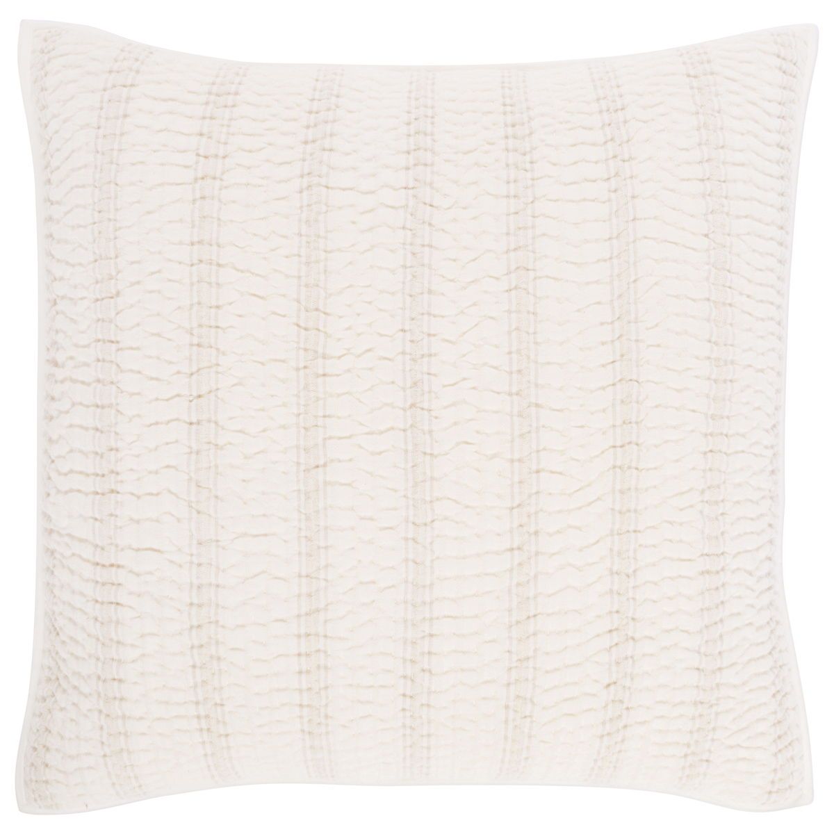 Abram - Cotton Linen Euro Sham - Eggshell