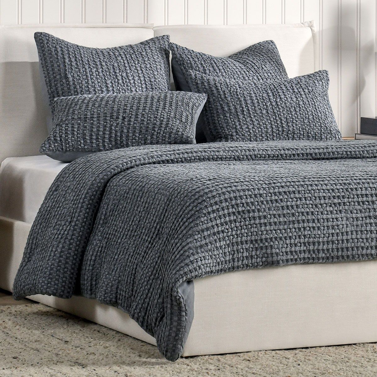 Colmar - King Quilt - Marina Blue