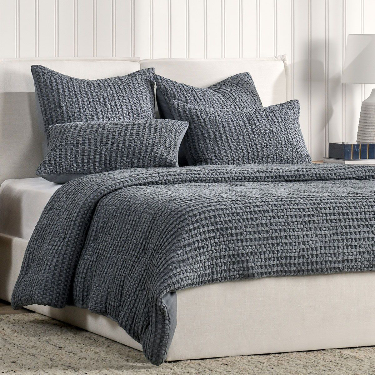 Colmar - Queen Quilt - Marina Blue