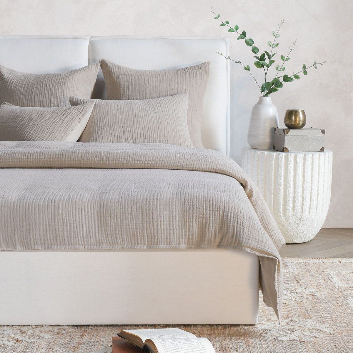 Cardiff - Queen Duvet - Natural