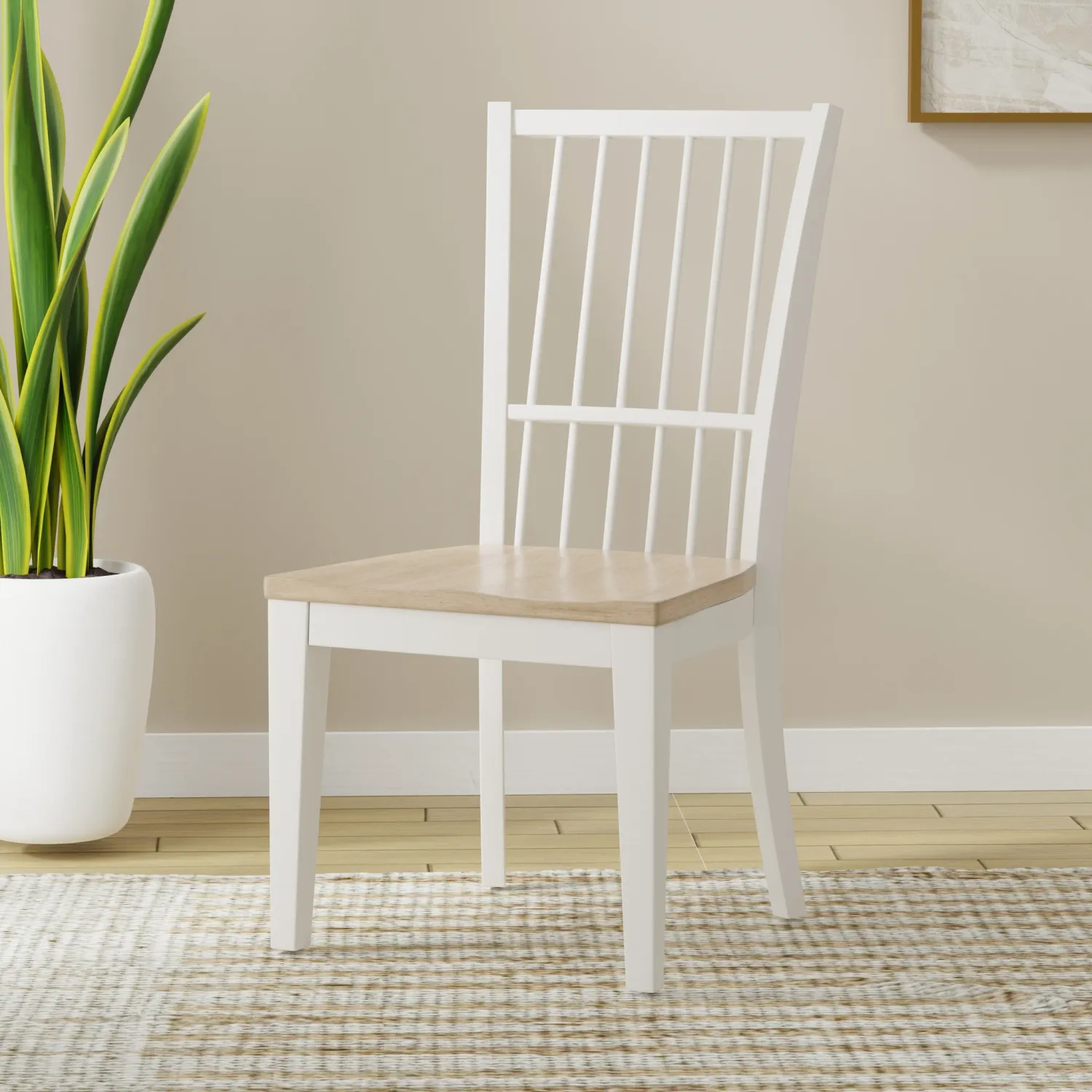 Americana Modern Dining - Spindle Back Dining Chair (Set of 2) - Cotton