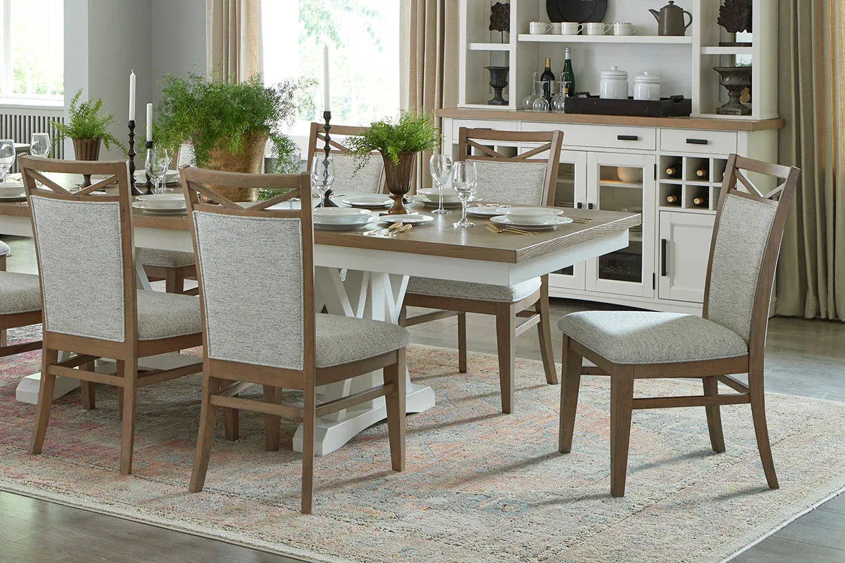 Americana Modern Dining - Trestle Dining Table - Cotton