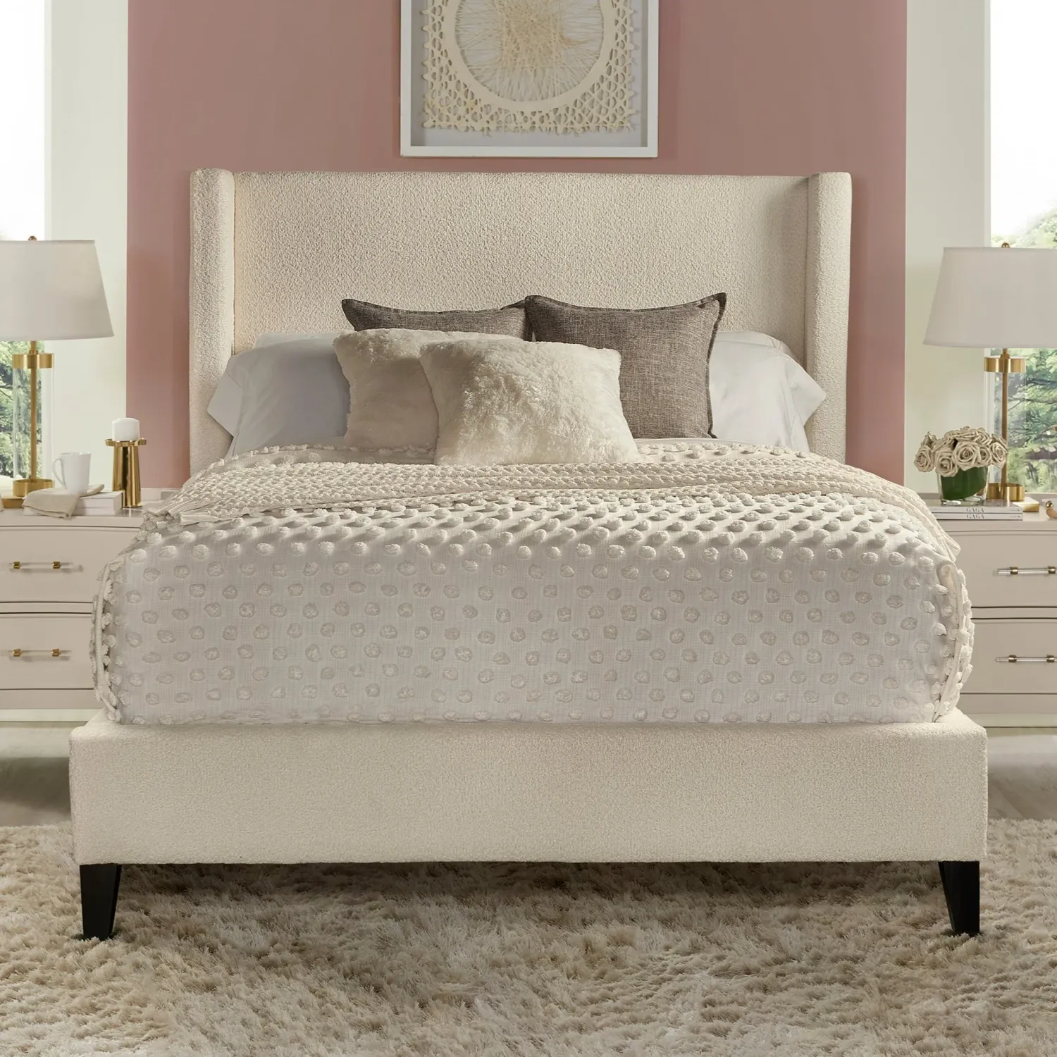 Angel - King Bed - Himalaya Ivory
